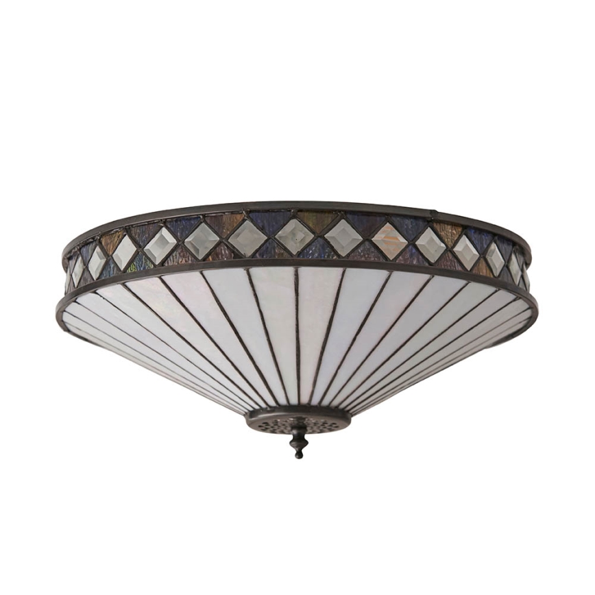 Endon 64145 - Φωτιστικό οροφής FARGO 2xE27/60W/230V διάμετρος 41,5 cm