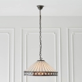 Endon 64147 - Κρεμαστός πολυέλαιος σε αλυσίδα Tiffany FARGO 1xE27/60W/230V, διάμ. 50 cm