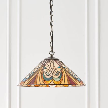 Endon 64162 - Κρεμαστό φωτιστικό οροφής HECTOR 1xE27/60W/230V διάμετρος 40 cm