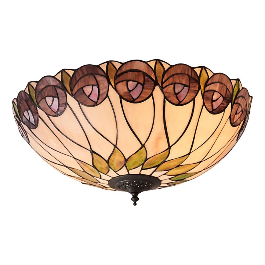 Endon 64173 - Φωτιστικό οροφής HUTCHINSON 2xE27/60W/230V διάμετρος 50 cm