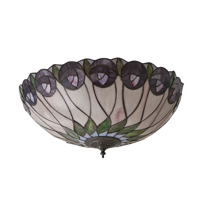 Endon 64173 - Φωτιστικό οροφής HUTCHINSON 2xE27/60W/230V διάμετρος 50 cm