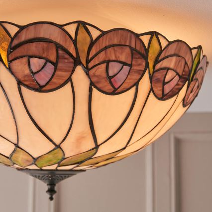 Endon 64173 - Φωτιστικό οροφής HUTCHINSON 2xE27/60W/230V διάμετρος 50 cm