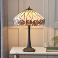 Endon 64177 - Επιτραπέζιο φωτιστικό Tiffany HUTCHINSON 1xE27/60W/230V διάμ. 40 cm