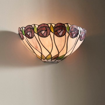 Endon 64178 - Επιτοίχιο φωτιστικό Tiffany HUTCHINSON 1xE14/40W/230V