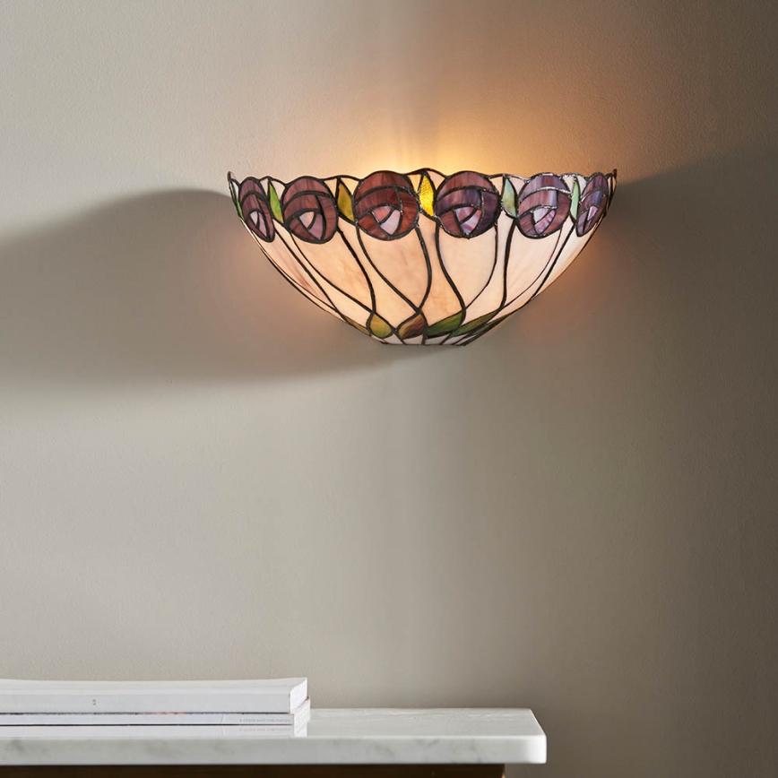 Endon 64178 - Επιτοίχιο φωτιστικό Tiffany HUTCHINSON 1xE14/40W/230V