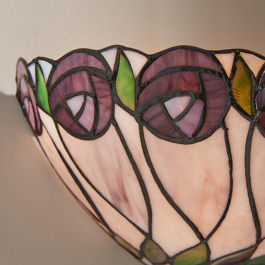 Endon 64178 - Επιτοίχιο φωτιστικό Tiffany HUTCHINSON 1xE14/40W/230V