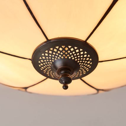 Endon 64182 - Φωτιστικό οροφής Tiffany INGRAM 2xE27/60W/230V διάμ. 45 εκ.