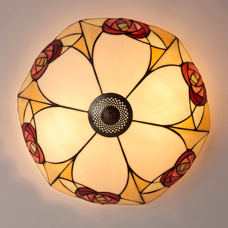 Endon 64182 - Φωτιστικό οροφής INGRAM 2xE27/60W/230V διάμετρος 45 cm