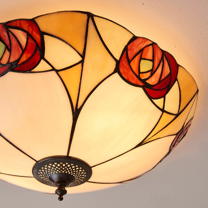 Endon 64182 - Φωτιστικό οροφής INGRAM 2xE27/60W/230V διάμετρος 45 cm