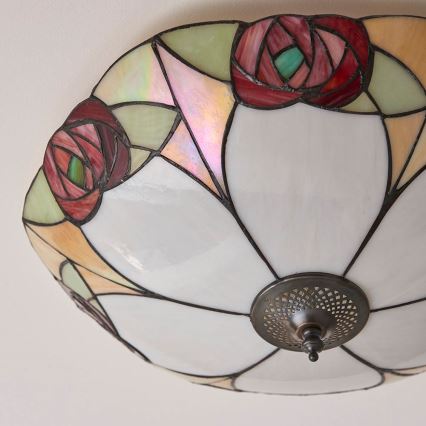 Endon 64182 - Φωτιστικό οροφής INGRAM 2xE27/60W/230V διάμετρος 45 cm