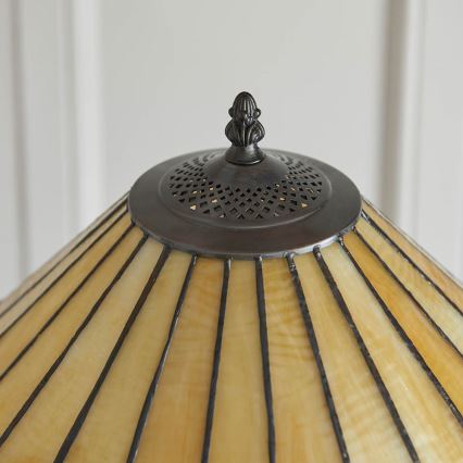 Endon 64192 - Φωτιστικό δαπέδου Tiffany JAMELIA 2xE27/60W/230V διάμ. 50 cm