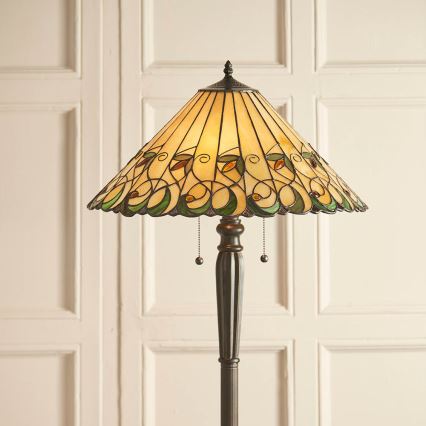 Endon 64192 - Επιδαπέδιο φωτιστικό JAMELIA 2xE27/60W/230V Ø 50 cm