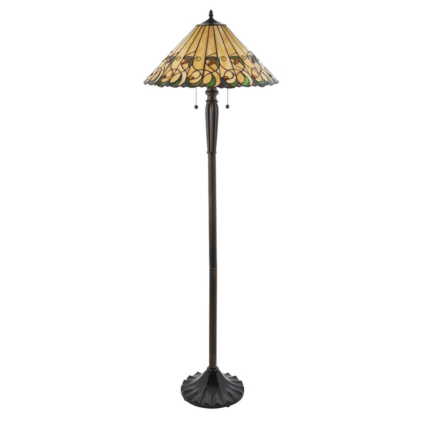 Endon 64192 - Επιδαπέδιο φωτιστικό JAMELIA 2xE27/60W/230V Ø 50 cm