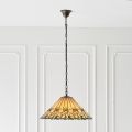 Endon 64194 - Πολυέλαιος με αλυσίδα Tiffany JAMELIA, 3xE27/60W/230V, διάμ. 50 cm