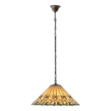 Endon 64194 - Πολυέλαιος με αλυσίδα Tiffany JAMELIA, 3xE27/60W/230V, διάμ. 50 cm
