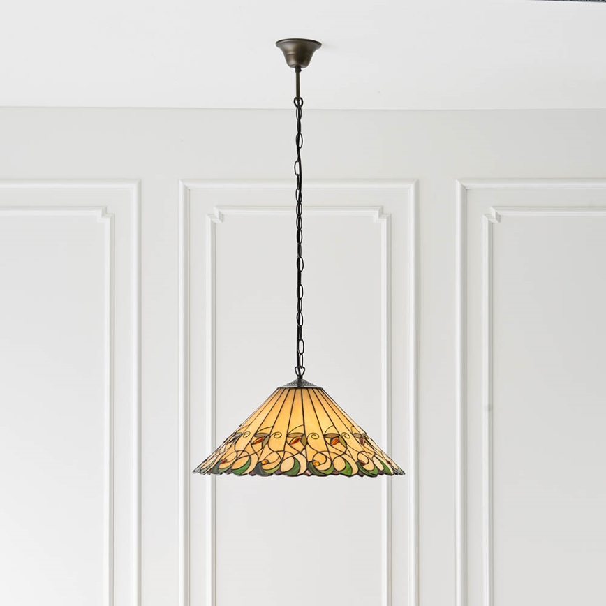 Endon 64194 - Κρεμαστό φωτιστικό οροφής JAMELIA 3xE27/60W/230V διάμετρος 50 cm