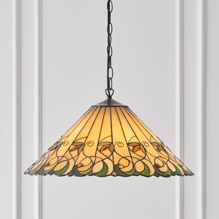 Endon 64194 - Κρεμαστό φωτιστικό οροφής JAMELIA 3xE27/60W/230V διάμετρος 50 cm