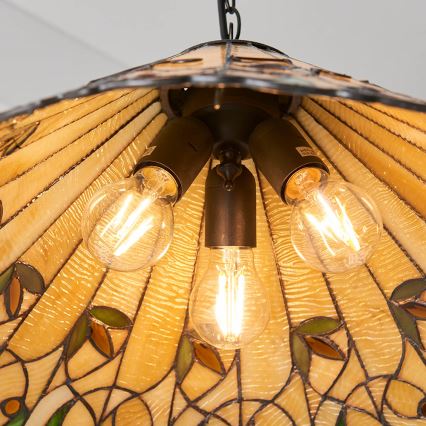 Endon 64194 - Κρεμαστό φωτιστικό οροφής JAMELIA 3xE27/60W/230V διάμετρος 50 cm