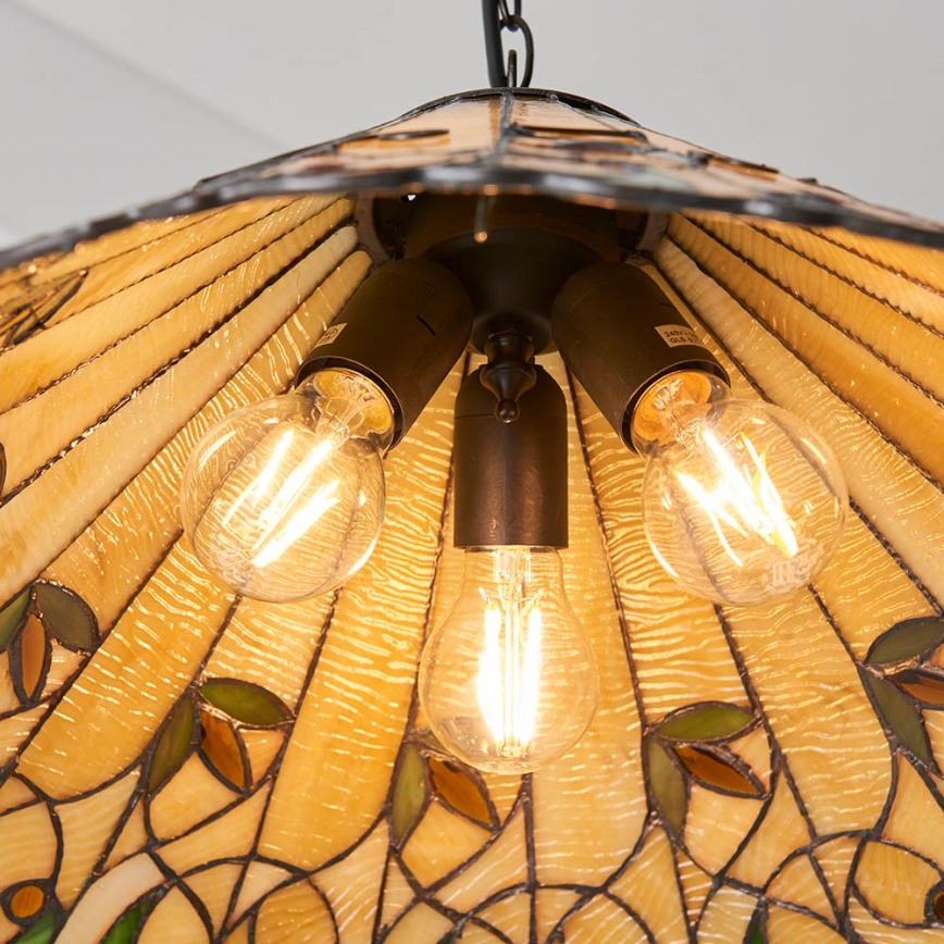 Endon 64194 - Κρεμαστό φωτιστικό οροφής JAMELIA 3xE27/60W/230V διάμετρος 50 cm