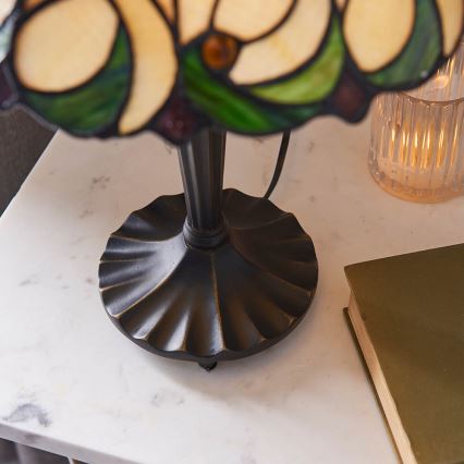 Endon 64195 - Επιτραπέζιο φωτιστικό Tiffany JAMELIA 1xE27/60W/230V, διάμετρος 31 εκ.