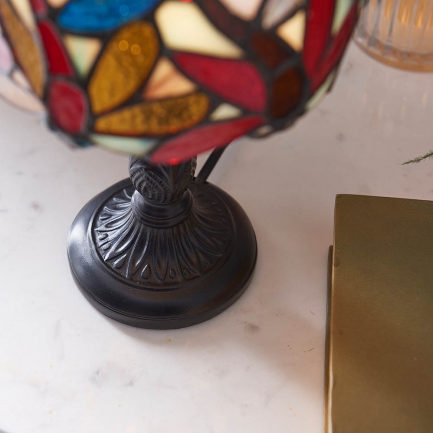 Endon 64246 - Επιτραπέζιο φωτιστικό Tiffany LORETTE 1xE14/40W/230V Ø 15 cm