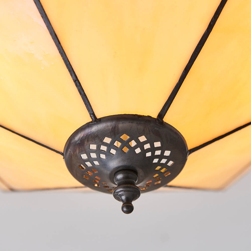 Endon 64284 - Φωτιστικό οροφής Tiffany NEVADA 2xE27/60W/230V, διάμετρος 40 cm
