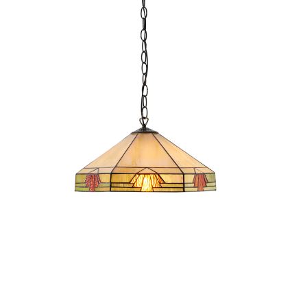 Endon 64285 - Κρεμαστό φωτιστικό οροφής NEVADA 1xE27/60W/230V διάμετρος 35 cm