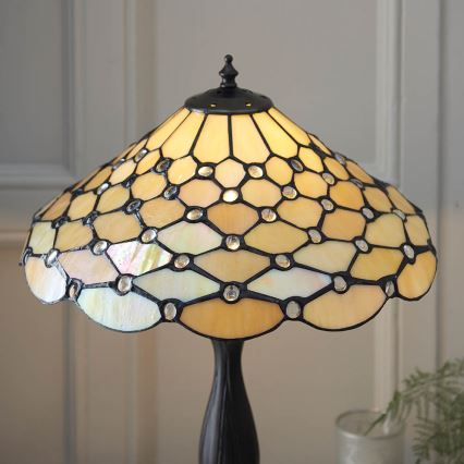 Endon 64301 - Επιτραπέζιο φωτιστικό Tiffany PEARL 1xE27/60W/230V Ø 37 cm