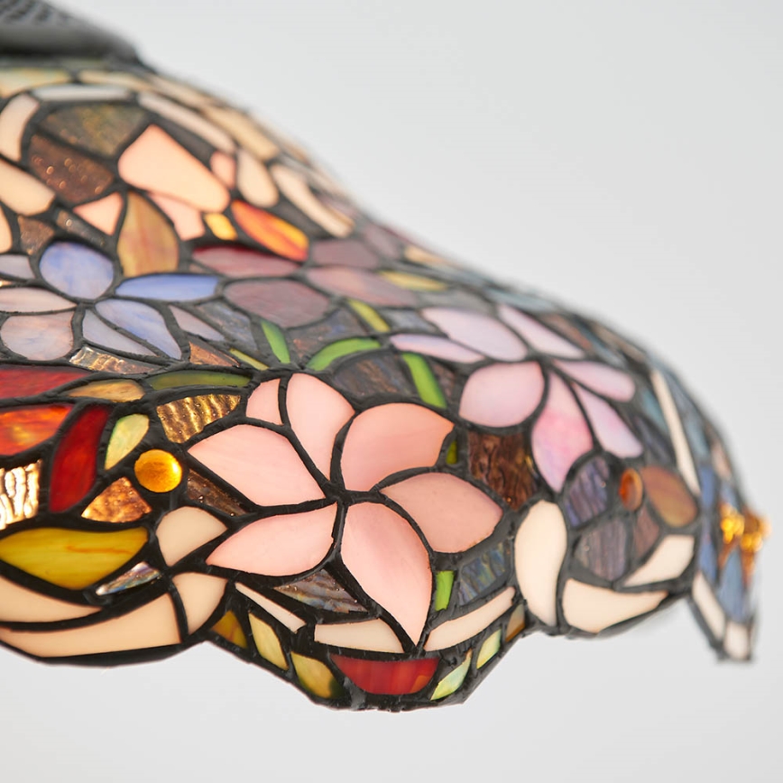 Endon 64325 - Κρεμαστό φωτιστικό με αλυσίδα Tiffany SULLIVAN 1xE27/60W/230V διάμ. 40 cm