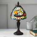 Endon 64331 - Επιτραπέζιο φωτιστικό Tiffany SYLVETTE 1xE14/40W/230V, διάμετρος 15 cm