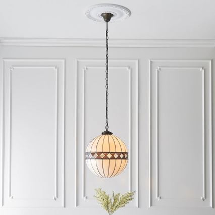Endon 67045 - Κρεμαστό φωτιστικό οροφής FARGO 1xE27/60W/230V διάμετρος 40 cm