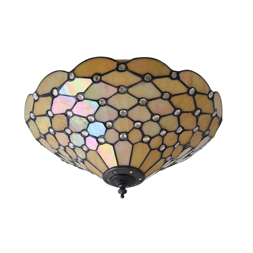Endon 70242 - Φωτιστικό οροφής PEARL 2xE27/60W/230V διάμετρος 37 cm