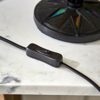 Endon 70367 - Eπιτραπέζιο φωτιστικό DARK STAR 1xE14/40W/230V διάμετρος 30 cm