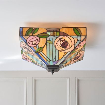 Endon 70698 - Φωτιστικό οροφής WILLOW 2xE27/60W/230V