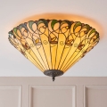 Endon 70706 - Φωτιστικό οροφής Tiffany JAMELIA 2xE27/60W/230V Ø 50 εκ.