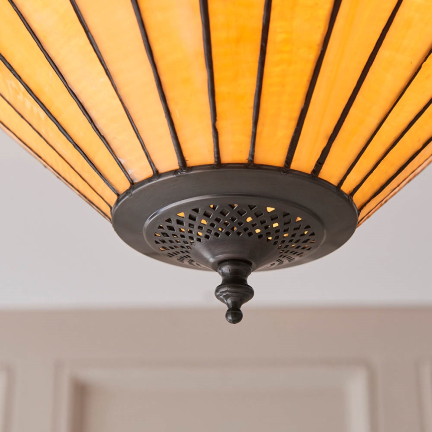 Endon 70706 - Φωτιστικό οροφής Tiffany JAMELIA 2xE27/60W/230V Ø 50 εκ.