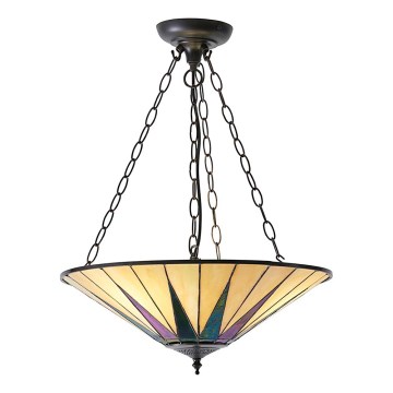 Endon 70754 - Κρεμαστό φωτιστικό οροφής DARK STAR 3xE27/60W/230V διάμετρος 49 cm