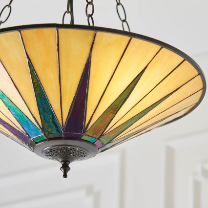 Endon 70754 - Κρεμαστό φωτιστικό οροφής DARK STAR 3xE27/60W/230V διάμετρος 49 cm