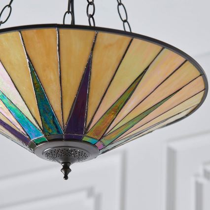 Endon 70754 - Κρεμαστό φωτιστικό οροφής DARK STAR 3xE27/60W/230V διάμετρος 49 cm