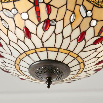 Endon 70759 - Πολυέλαιος με αλυσίδα DRAGONFLY 3xE27/60W/230V διάμ. 41 εκ.