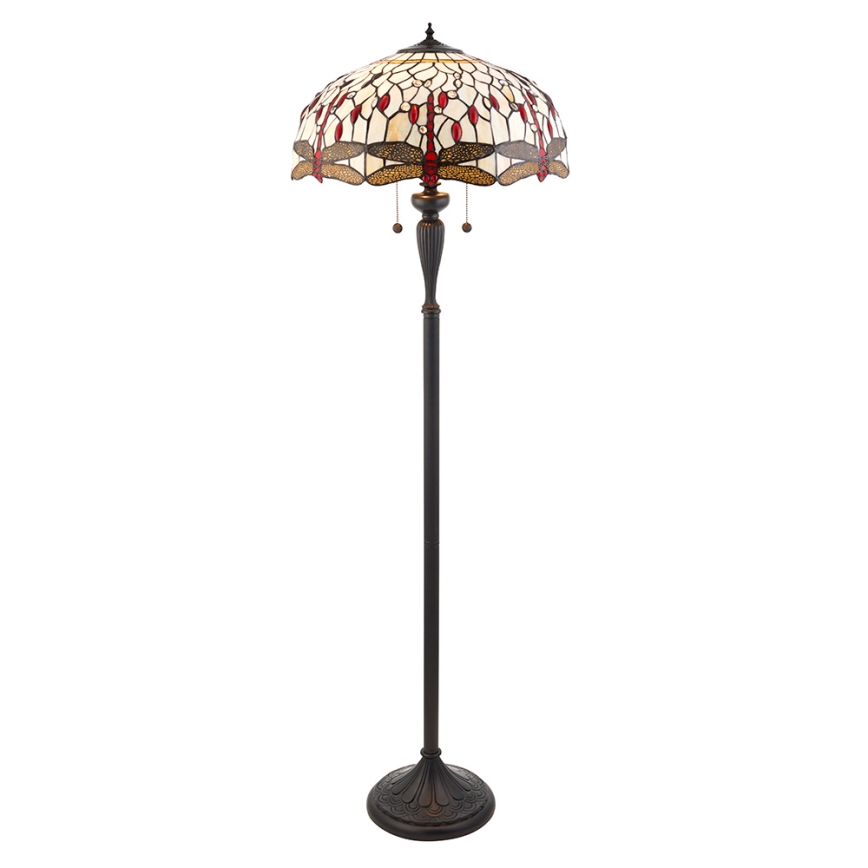 Endon 70940 - Επιδαπέδιο φωτιστικό DRAGONFLY 2xE27/60W/230V Ø 50 cm