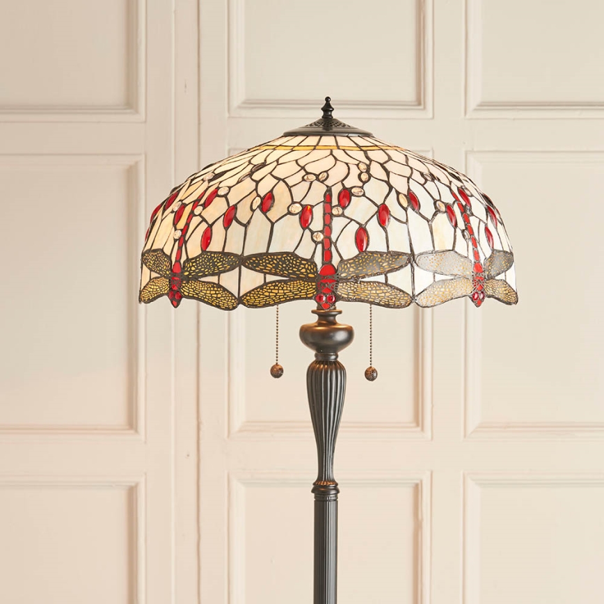 Endon 70940 - Επιδαπέδιο φωτιστικό DRAGONFLY 2xE27/60W/230V Ø 50 cm
