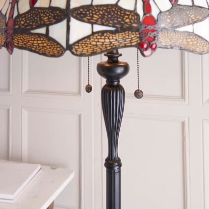 Endon 70940 - Επιδαπέδιο φωτιστικό DRAGONFLY 2xE27/60W/230V Ø 50 cm