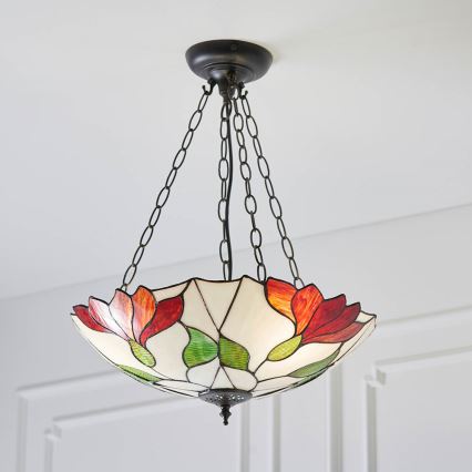 Endon 70946 - Κρεμαστό φωτιστικό οροφής BOTANICA 3xE27/60W/230V διάμετρος 45 cm