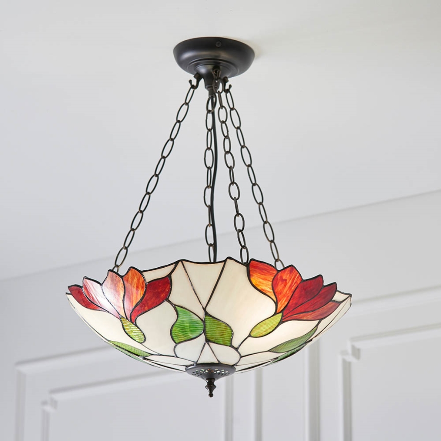 Endon 70946 - Κρεμαστό φωτιστικό οροφής BOTANICA 3xE27/60W/230V διάμετρος 45 cm