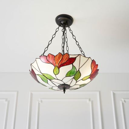 Endon 70946 - Κρεμαστό φωτιστικό οροφής BOTANICA 3xE27/60W/230V διάμετρος 45 cm