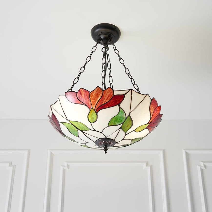Endon 70946 - Κρεμαστό φωτιστικό οροφής BOTANICA 3xE27/60W/230V διάμετρος 45 cm