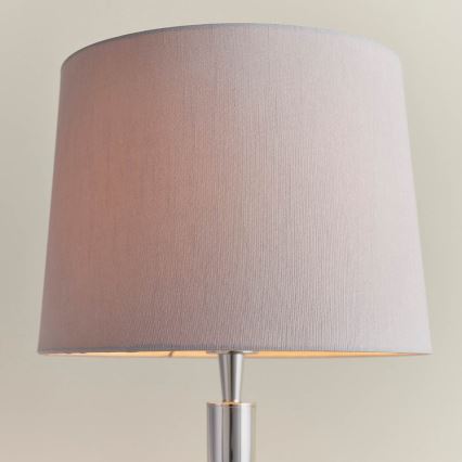 Endon 72175 - Eπιτραπέζιο φωτιστικό με θύρα USB SYON 1xE14/40W/230V γυαλιστερό χρώμιο/μπεζ