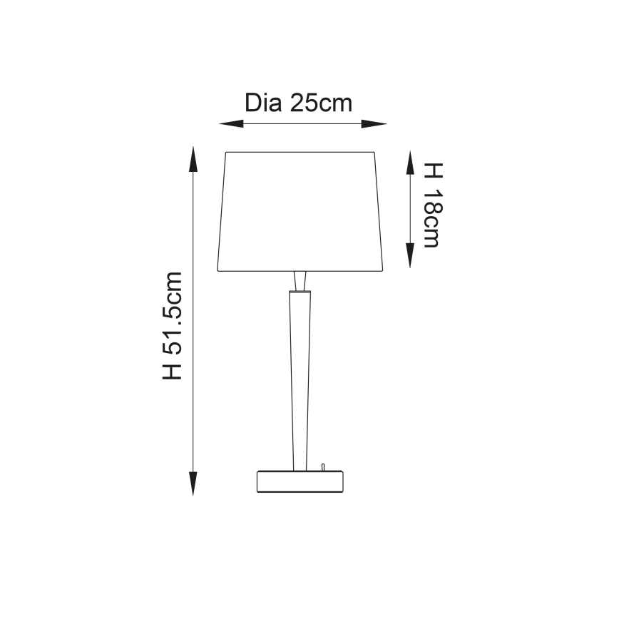 Endon 72175 - Eπιτραπέζιο φωτιστικό με θύρα USB SYON 1xE14/40W/230V γυαλιστερό χρώμιο/μπεζ