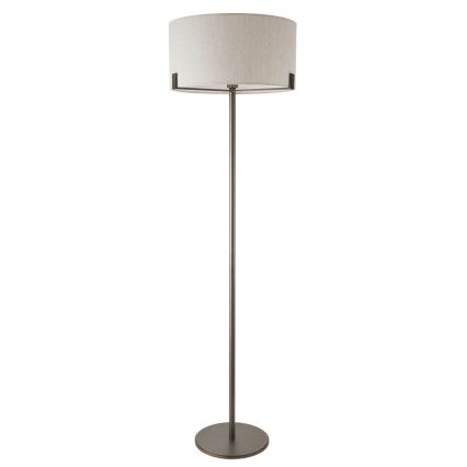 Endon 72634 - Επιδαπέδιο φωτιστικό HAYFIELD 1xE27/40W/230V καφέ/γκρι
